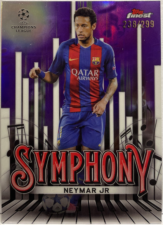 Neymar Jr 238/299 Symphony Purple Topps Finest UCC 2024/25