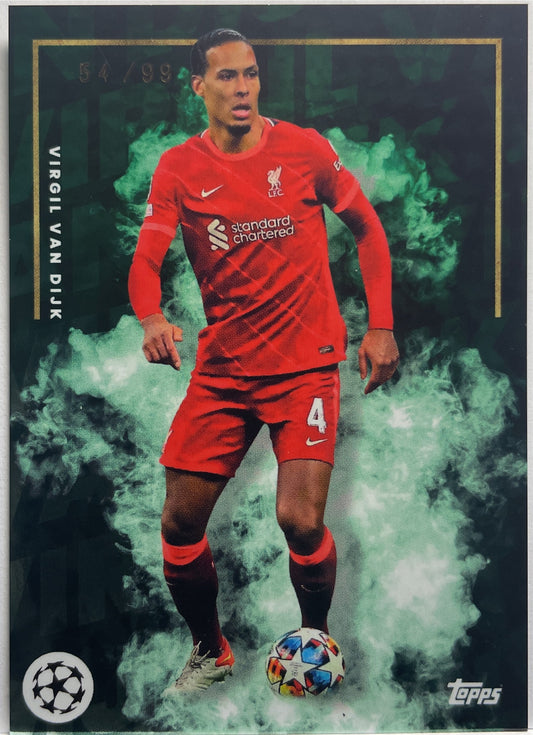 Virgil Van Dijk 54/99 Topps Topps Jose Mourinho Platinum Curated Set 2022