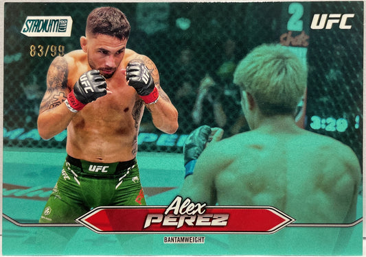 Alex Perez 83/99 Turquoise Foil Topps Stadium UFC 2025