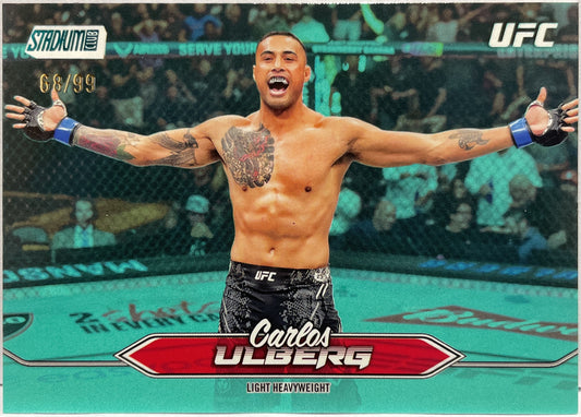 Carlos Ulberg 68/99 Turquoise Foil Topps Stadium UFC 2025
