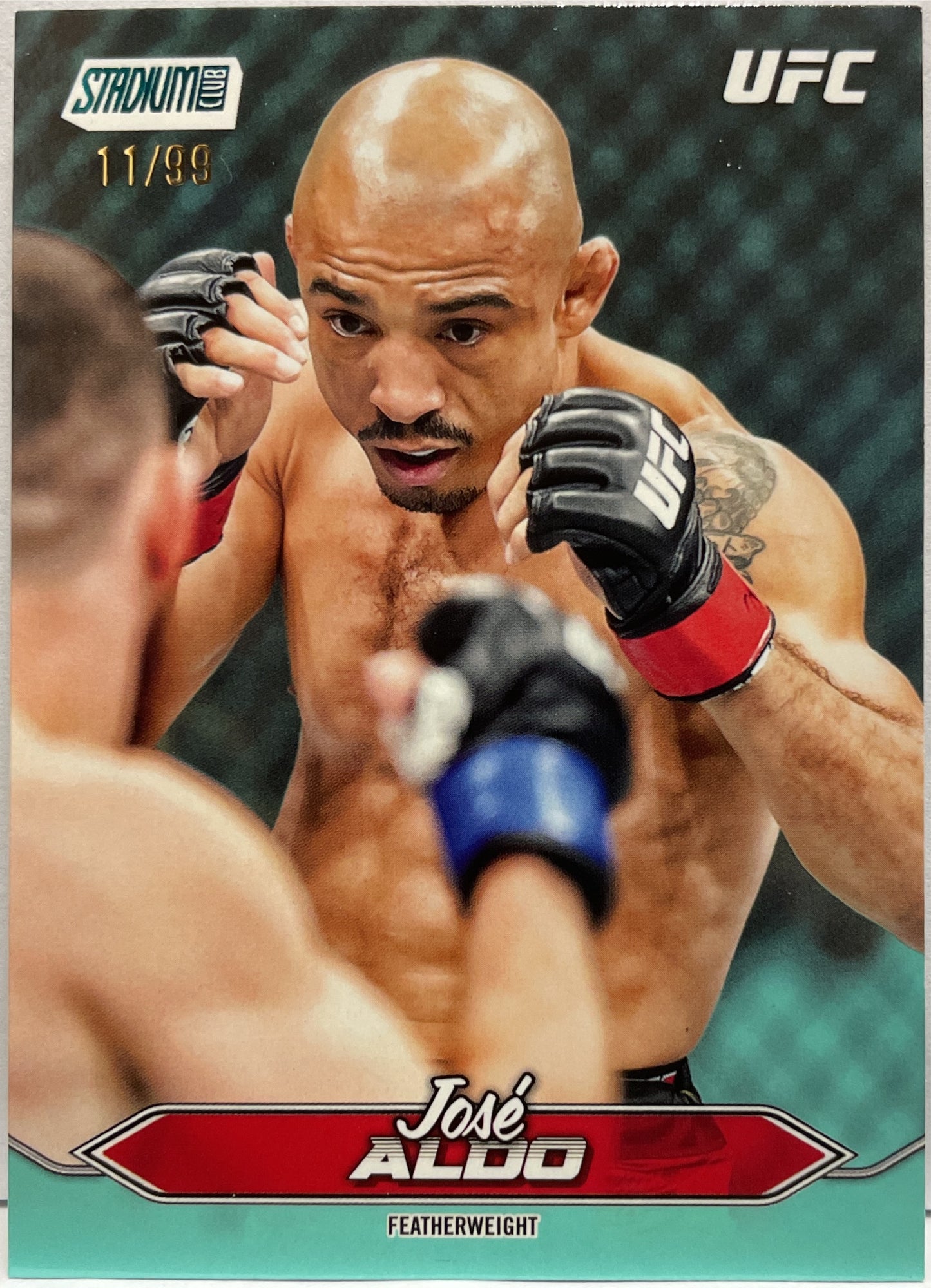 Jose Aldo 11/99 Turquoise Foil Topps Stadium UFC 2025