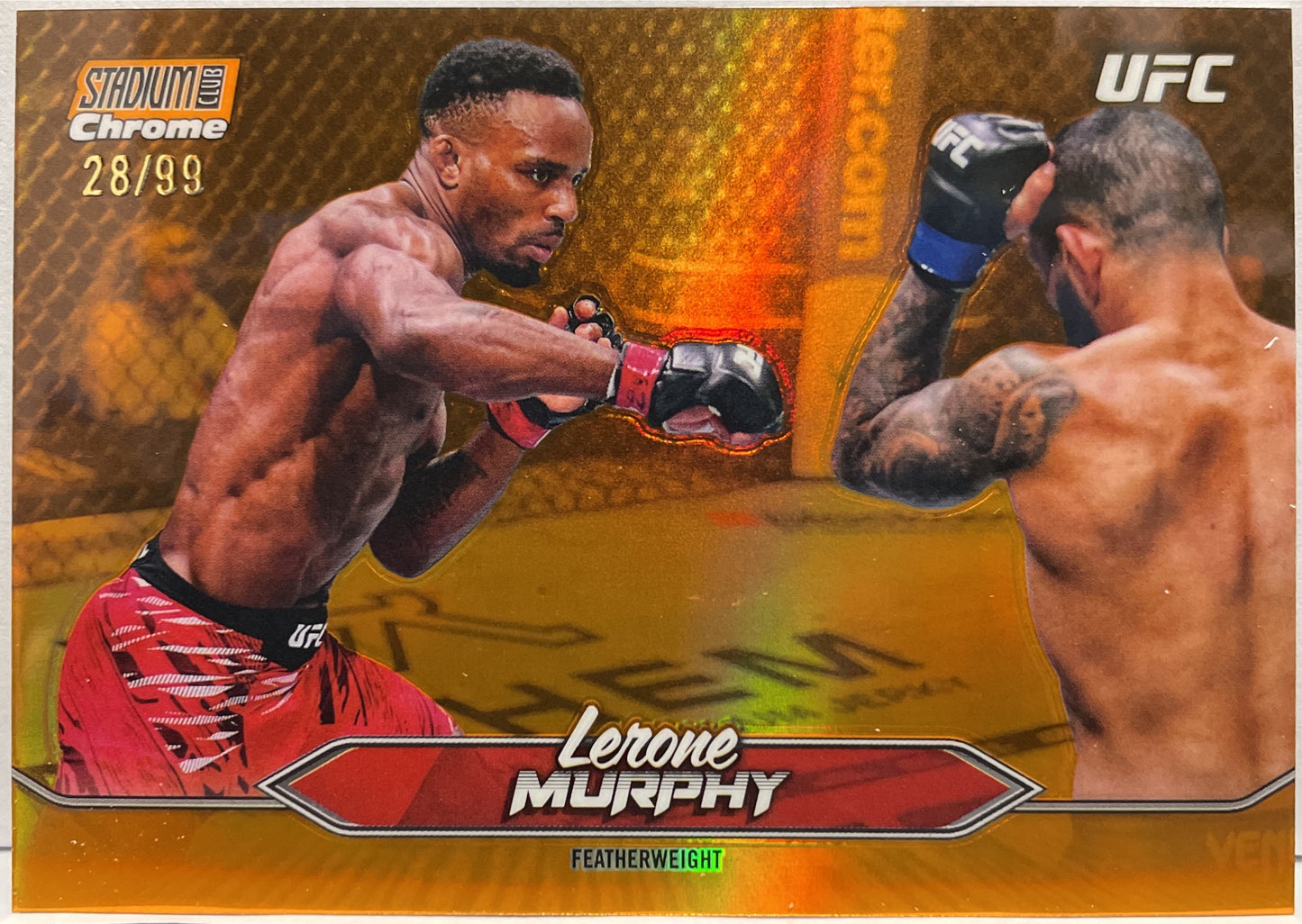 Lerone Murphy 28/50 Chrome Orange Topps Stadium UFC 2025