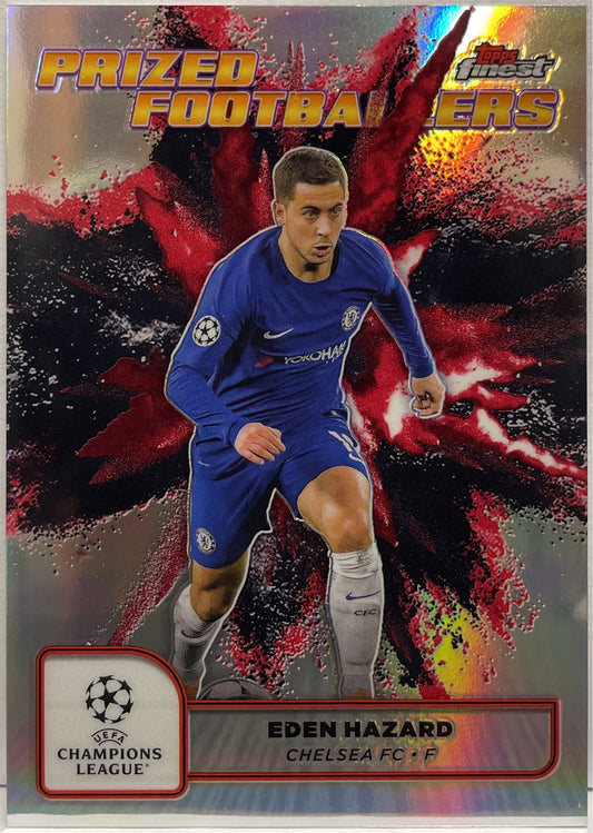Eden Hazard Prized Footballers Fusion Variation Black Red Topps Finest UCC 2024/25