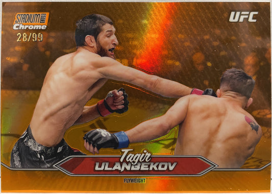 Tagir Ulanbekov 28/50 Chrome Orange Topps Stadium UFC 2025
