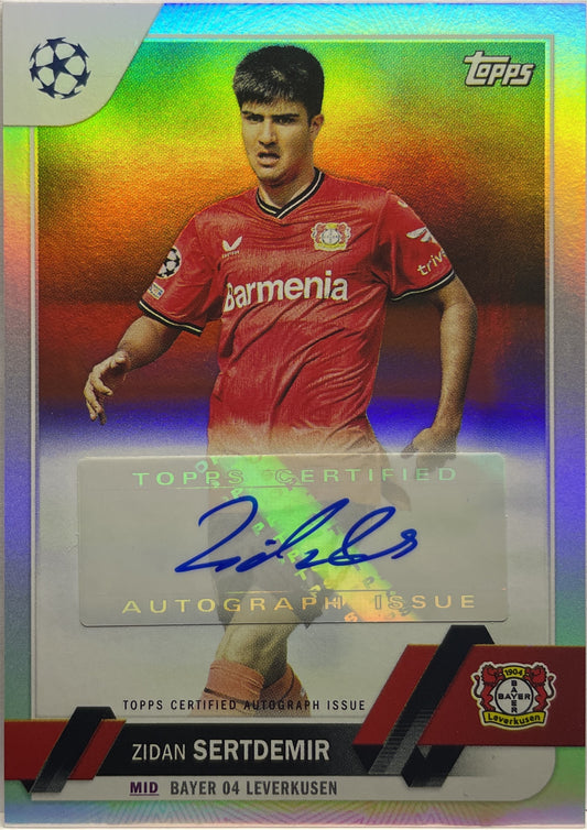 Zidan Sertdemir Autograph Topps UCC 2022/23