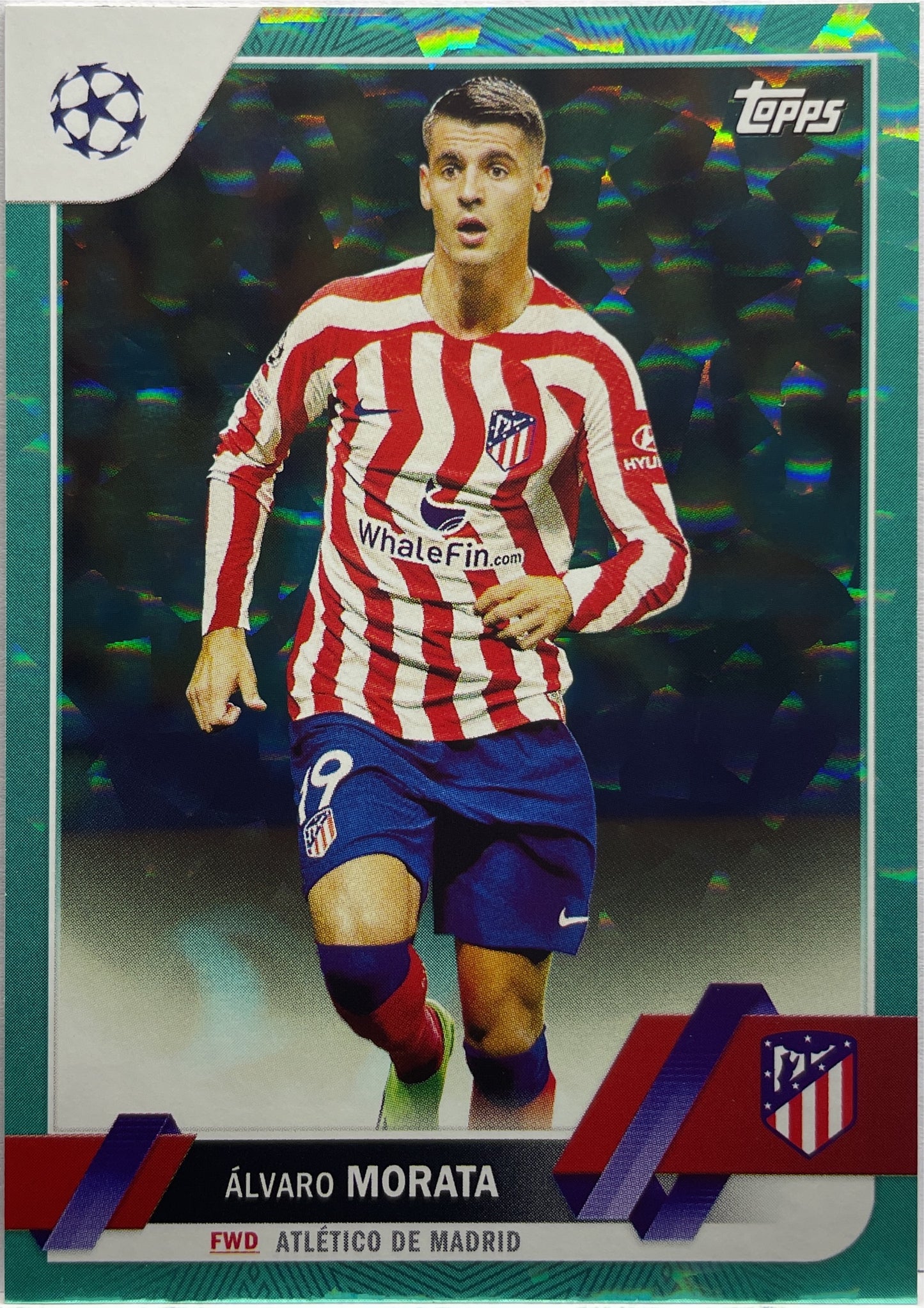 Alvaro Morata 195/399 Icy Aqua Topps UCC 2022/23