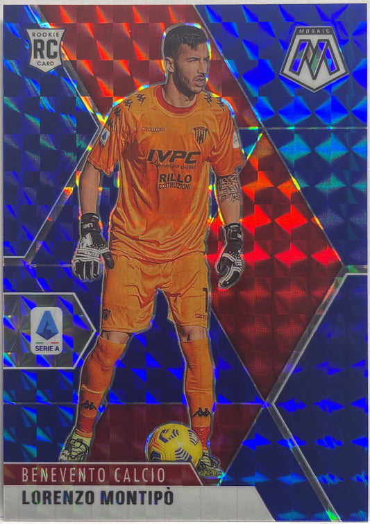 Lorenzo Montipo 50/99 Rookie Blue Mosaic Serie A 2020/21