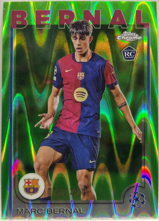 Marc Bernal 3/125 Rookie Green Lava Topps Chrome UCC 2024/25