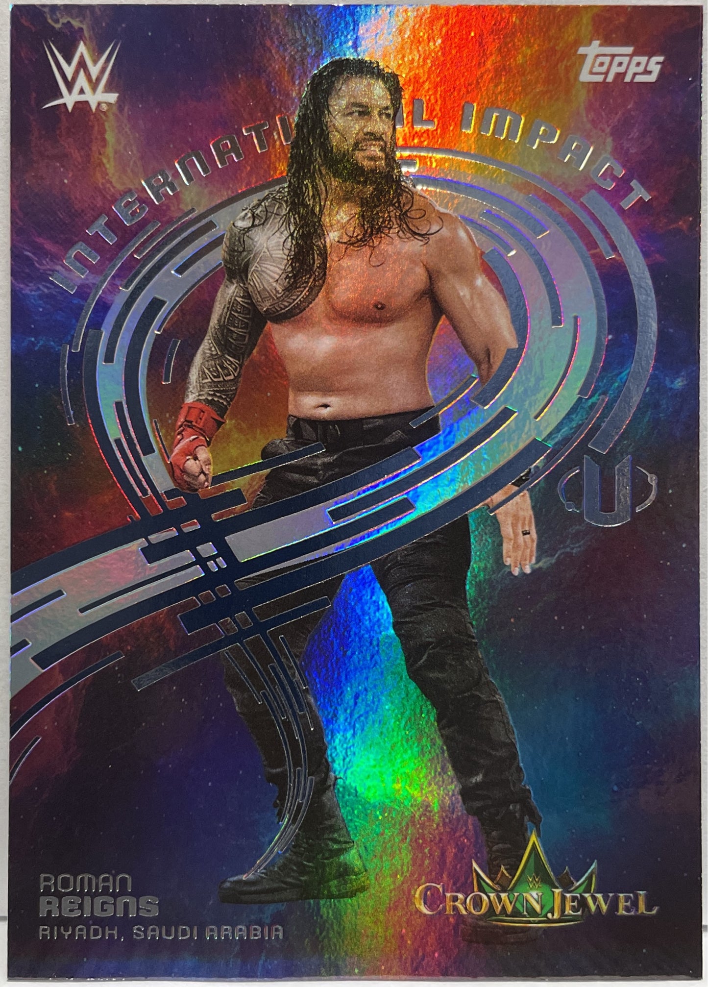Roman Reigns International Impact Topps Universe WWE 2025