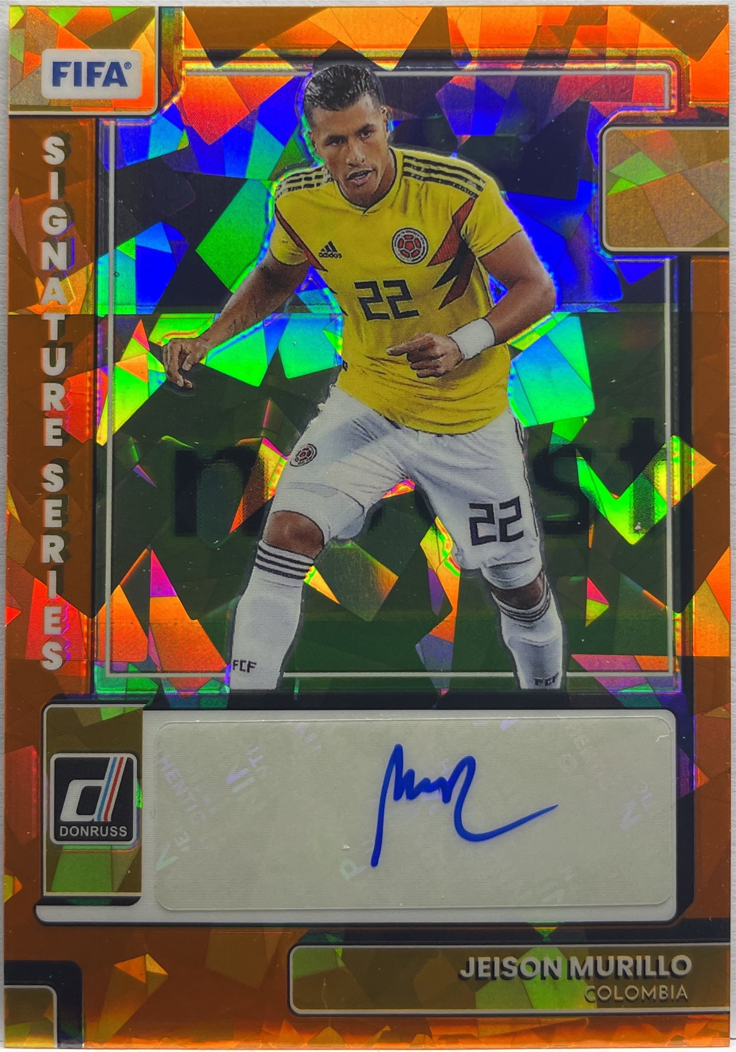 Jeison Murillo Autograph Orange Donruss Fifa 2022/23