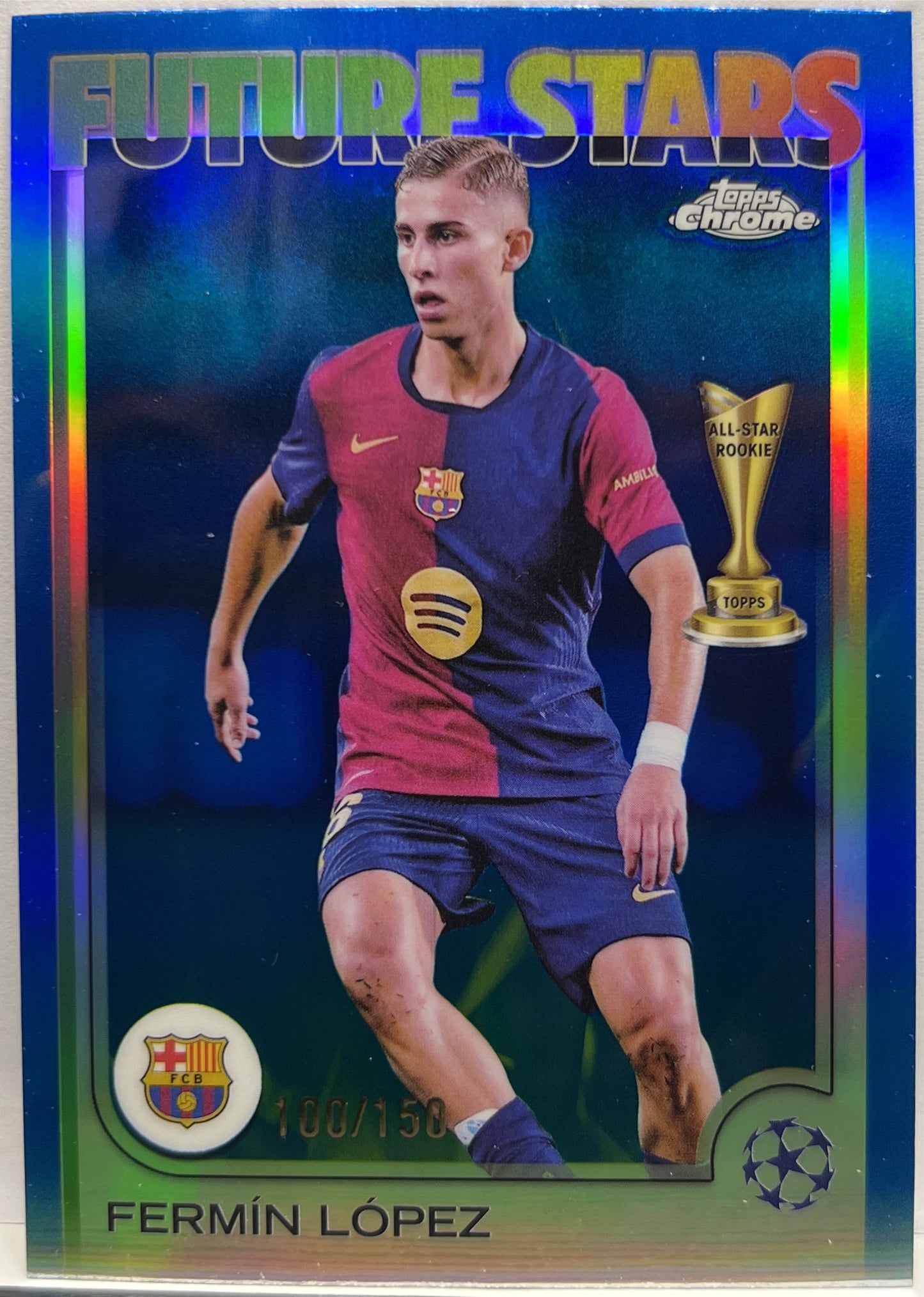 Fermin Lopez 100/150 Future Stars All Star Rookie Blue Topps Chrome UCC 2024/25