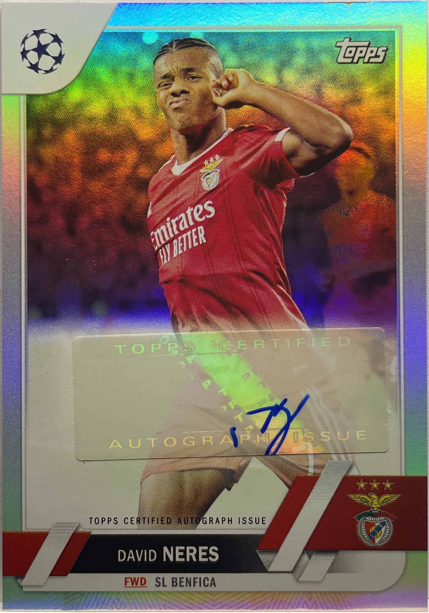 David Neres Autograph Topps UCC 2022/23