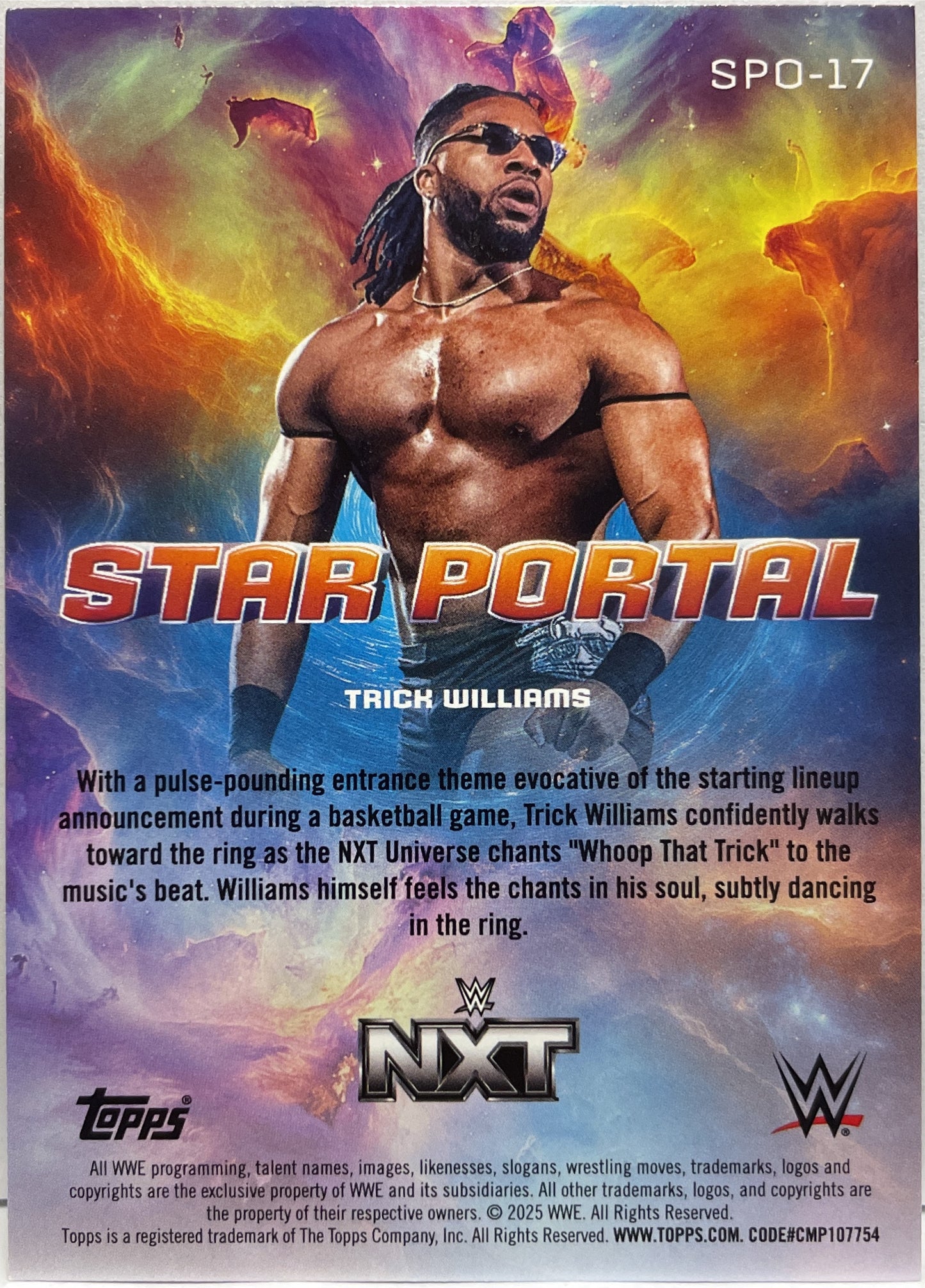 Trick Williams Star Portal Topps Universe WWE 2025