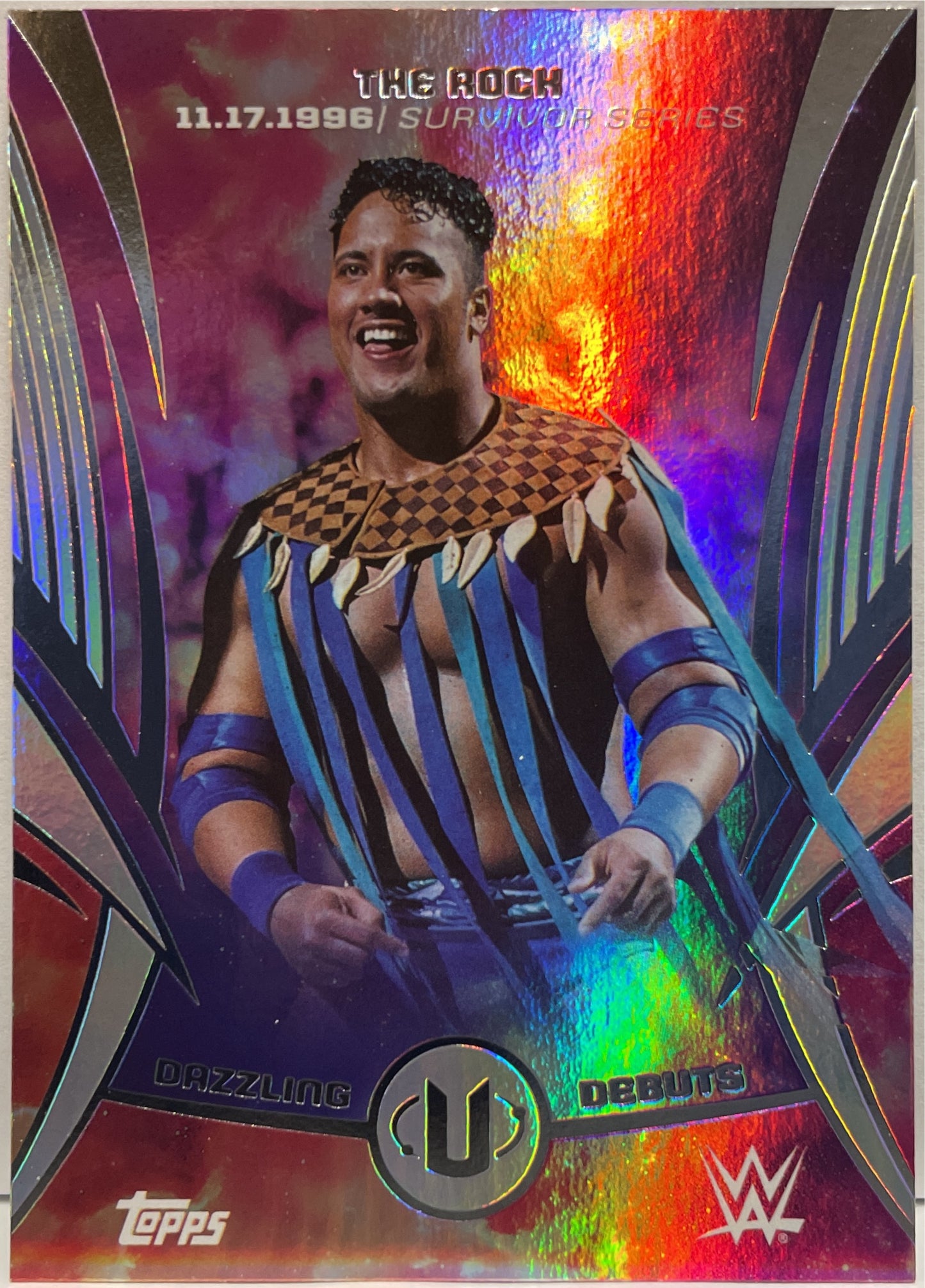 The Rock Dazzling Debuts Topps Universe WWE 2025