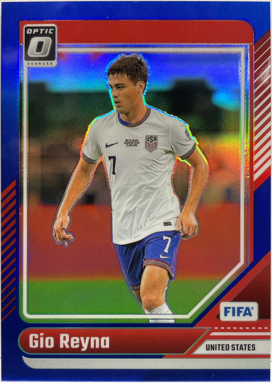 Gio Reyna 128/149 Optic Blue Donruss Fifa 2024/25