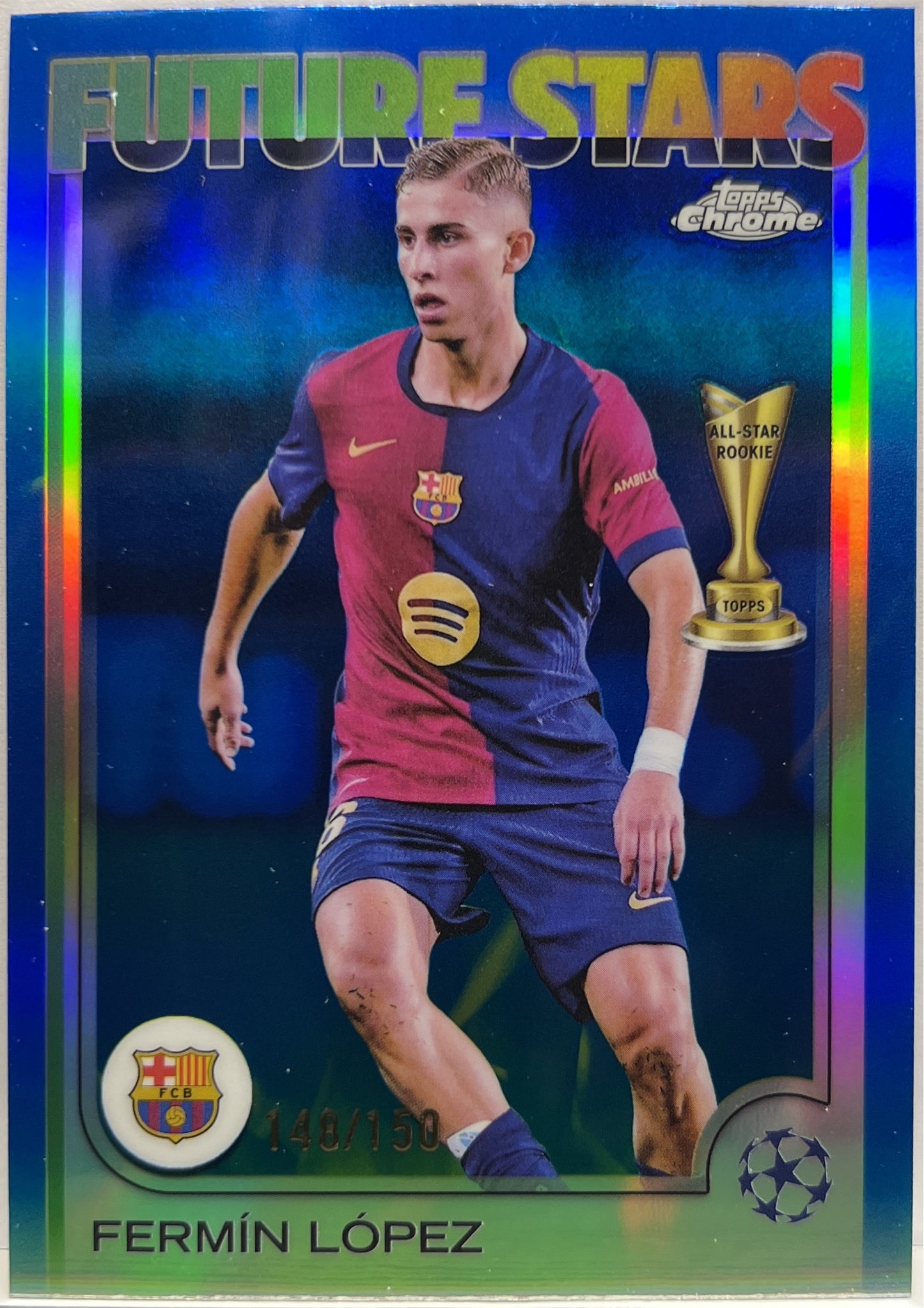 Fermin Lopez 148/150 Future Stars All Star Rookie Blue Topps Chrome UCC 2024/25