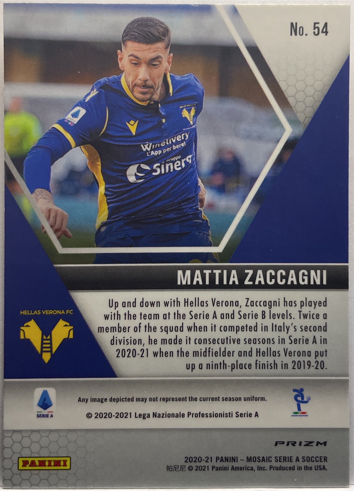 Mattia Zaccagni Rookie Red Mosaic Serie A 2020/21