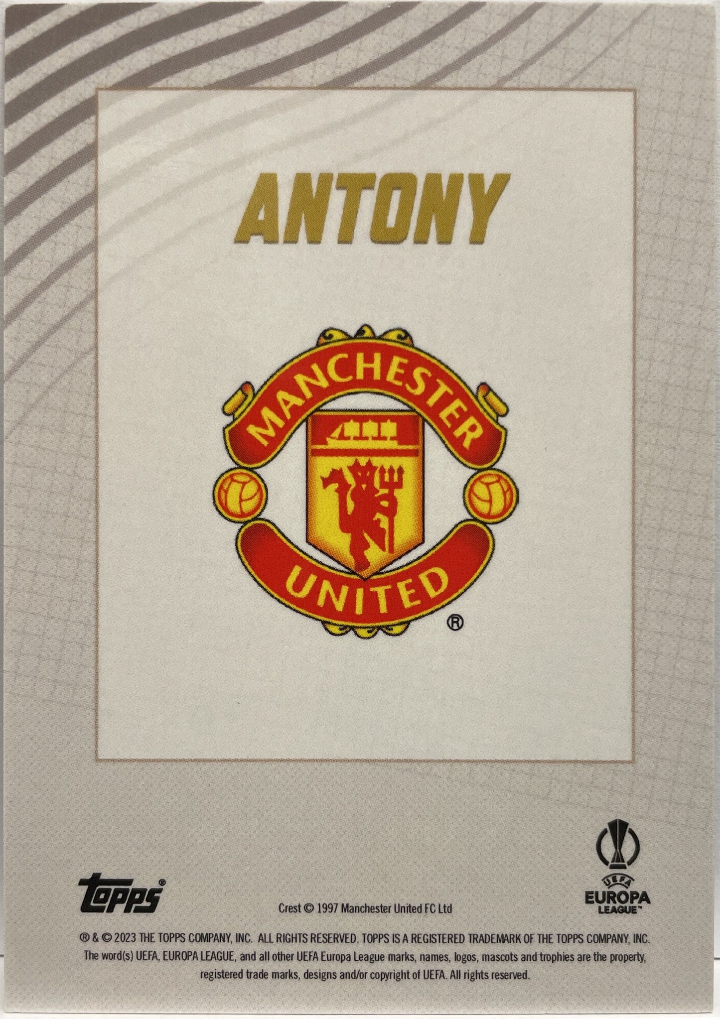 Antony 50/99 Autograph Topps Gold 2022/23