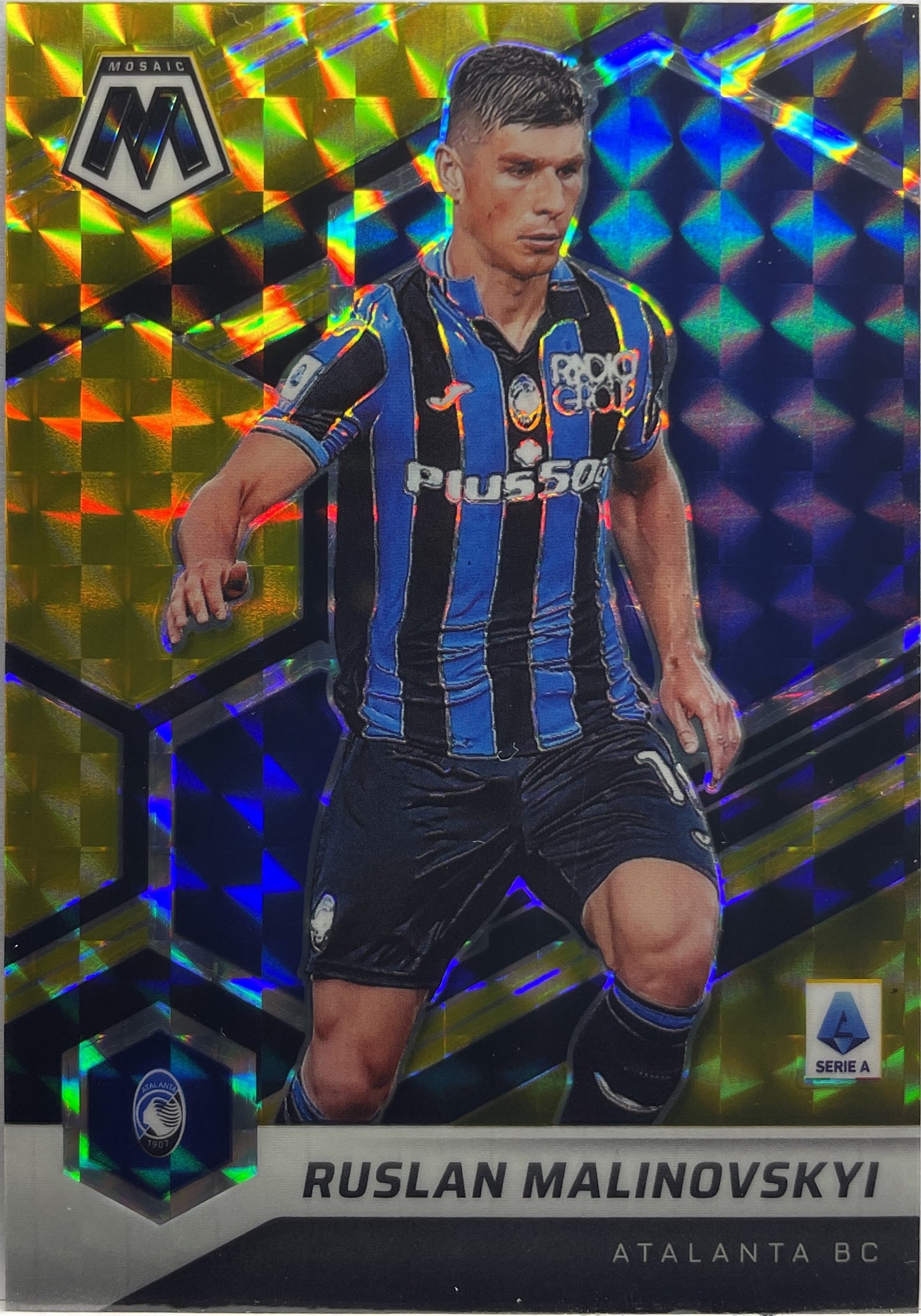 Ruslan Malinovskyi 6/8 Black & Gold Mosaic Serie A 2021/22