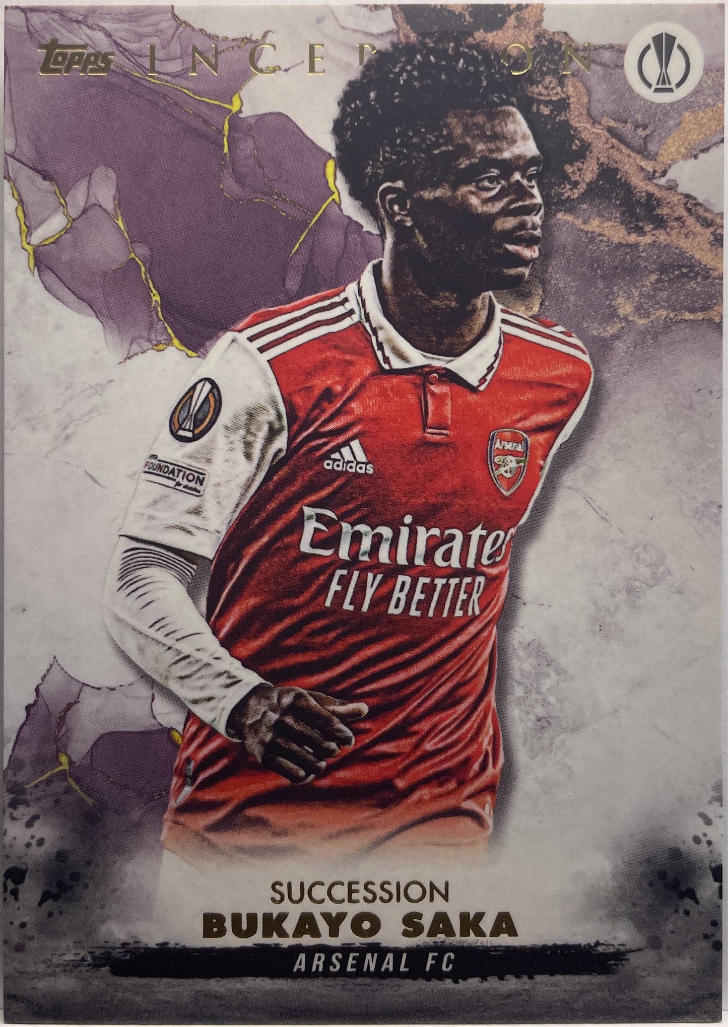 Bukayo Saka Succession Topps Inception 2022/23