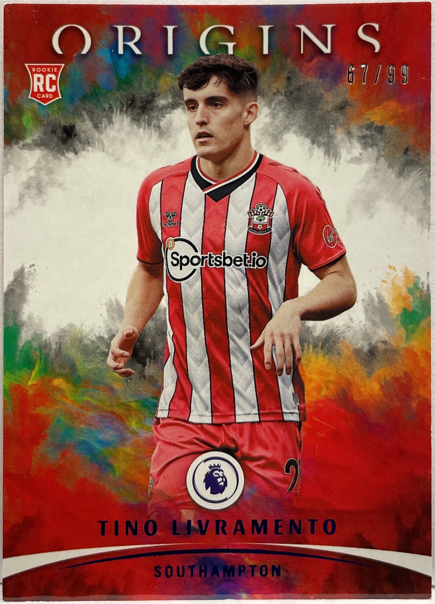Tino Livramento 67/99 Rookie Origins Chronicles Premier League 2021/22