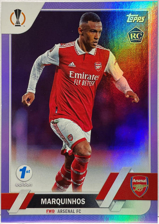 Marquinhos 13/30 Rookie Purple Topps UCC 1ST Edition 2022/23