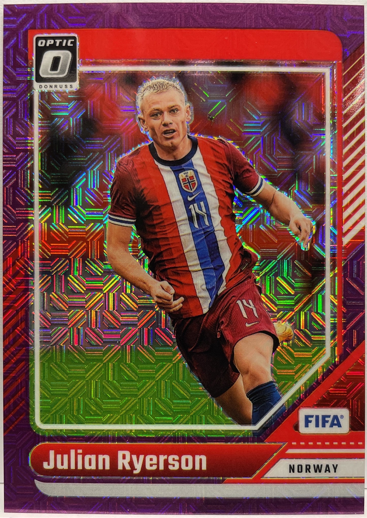 Julian Ryerson 1/25 Optic Purple Mojo Donruss Fifa 2024/25