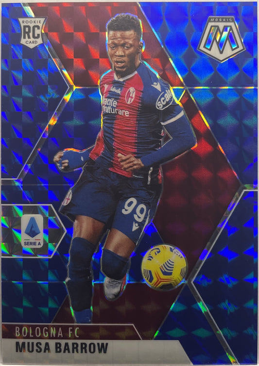 Musa Barrow 66/99 Rookie Blue Mosaic Serie A 2020/21