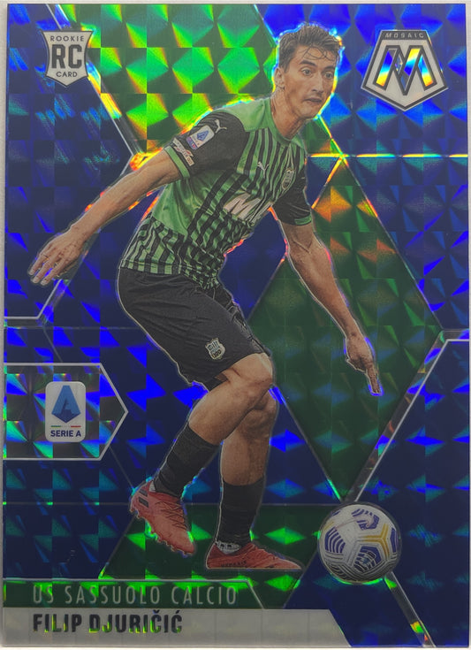 Filip Djuricic 55/99 Rookie Blue Mosaic Serie A 2020/21