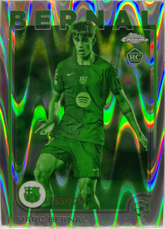 Marc Bernal 165/225 Rookie Night Vision RayWave Topps Chrome UCC 2024/25