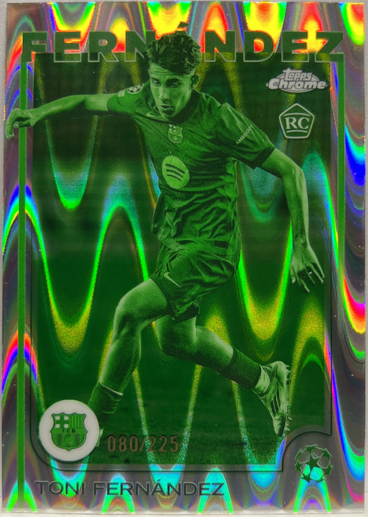 Toni Fernandez 80/225 Rookie Night Vision RayWave Topps Chrome UCC 2024/25