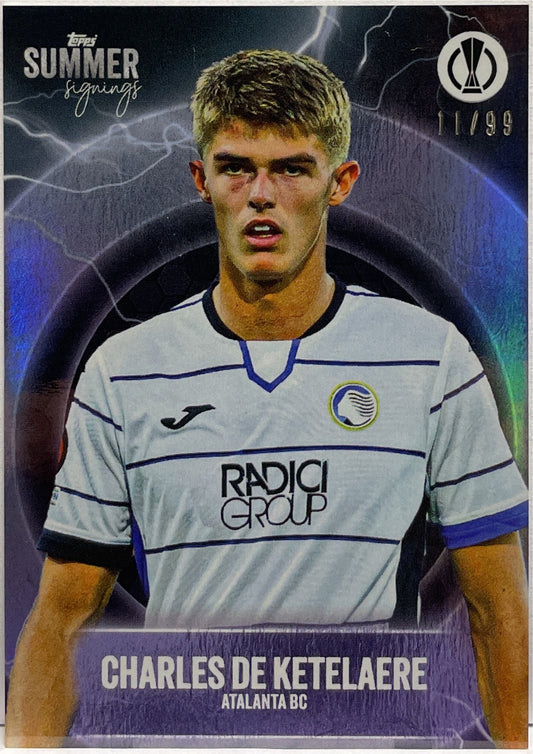 Charles De Ketelaere 11/99 Topps Summer Signing 2023