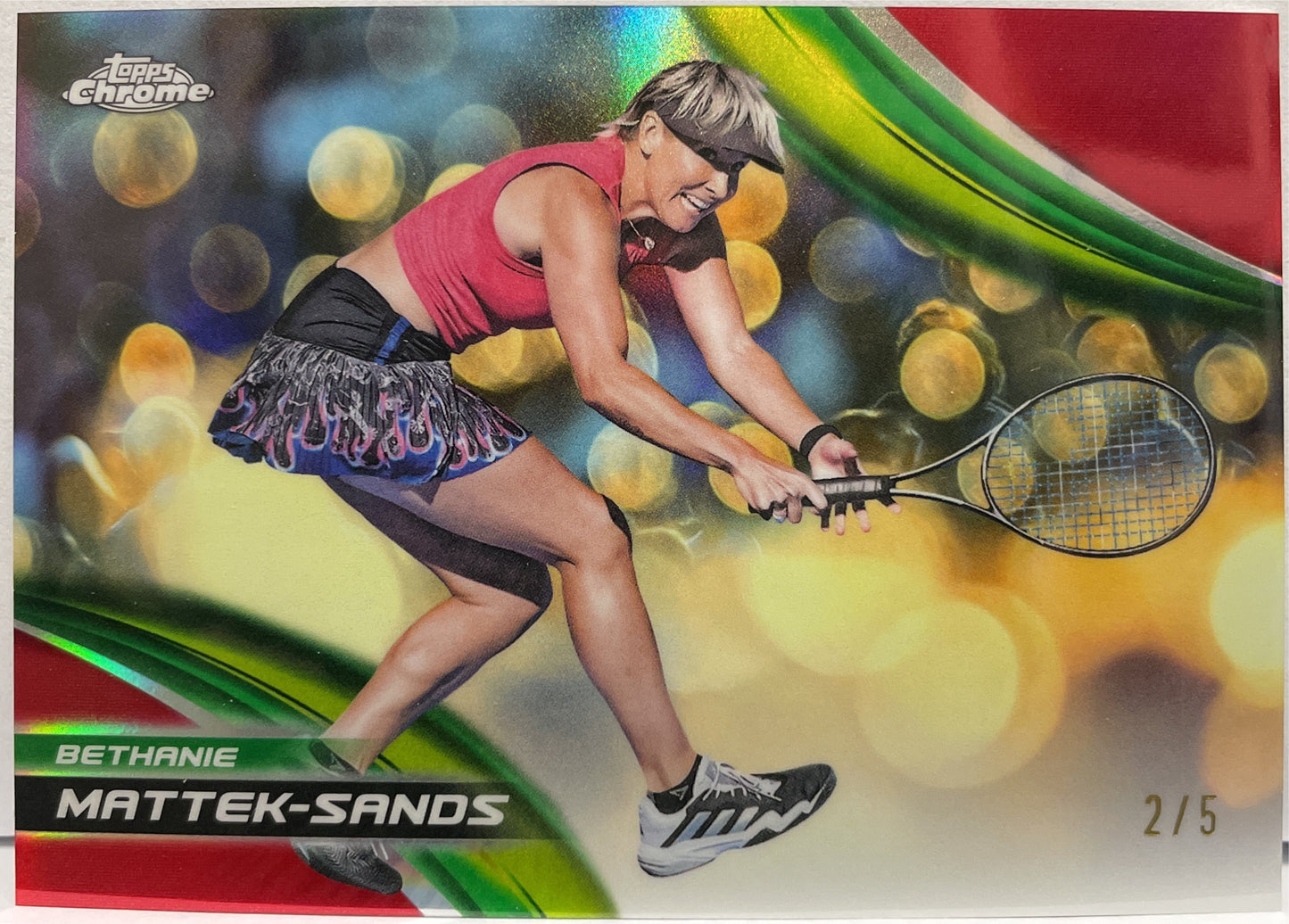Bethanie Mattek Sands 2/5 Red Topps Chrome Tennis 2025
