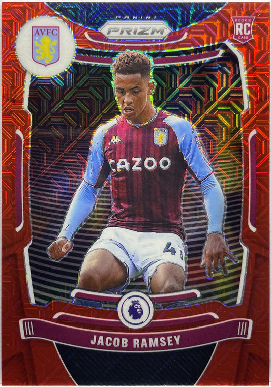 Jacob Ramsey 128/159 Rookie Red Mojo Prizm Premier League 2021/22