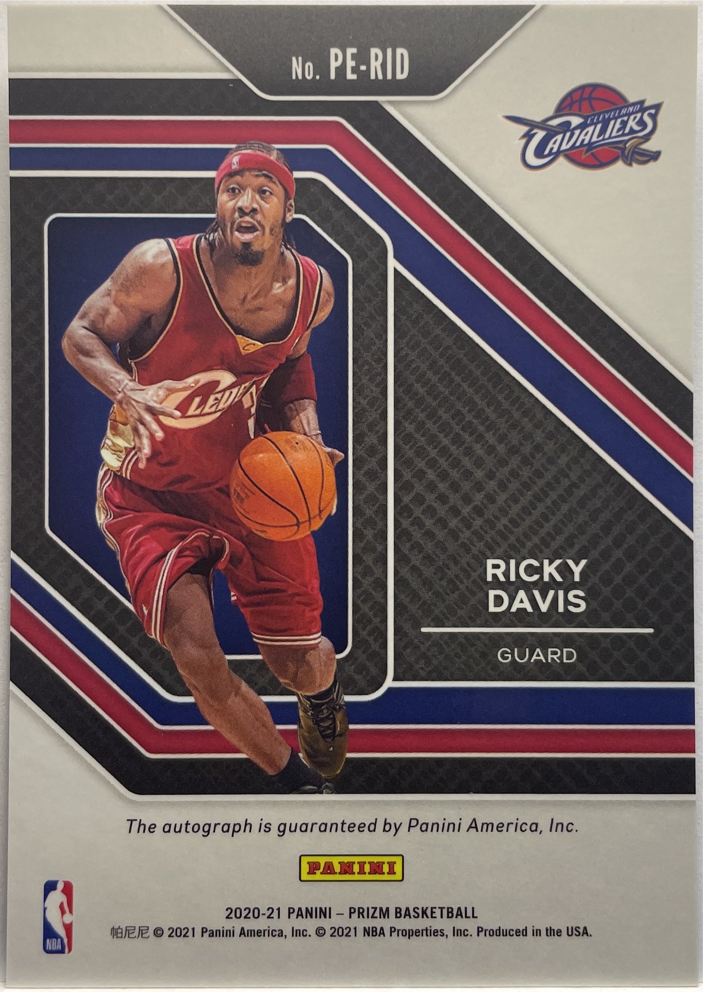 Ricky Davis Autograph Prizm Basketball 2020/21