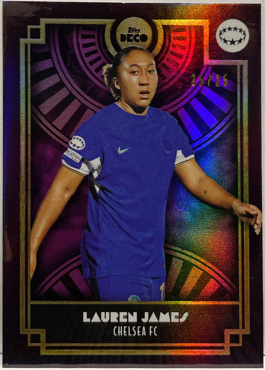 Lauren James 25/25 Purple Topps Deco 2022/23