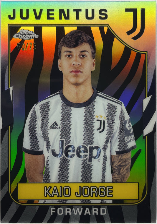 Kaio Jorge 60/75 Zebra Topps Chrome Juventus 2022/23