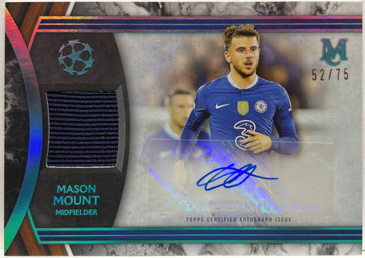 Mason Mount 52/75 Patch Autograph Topps Museum 2022/23