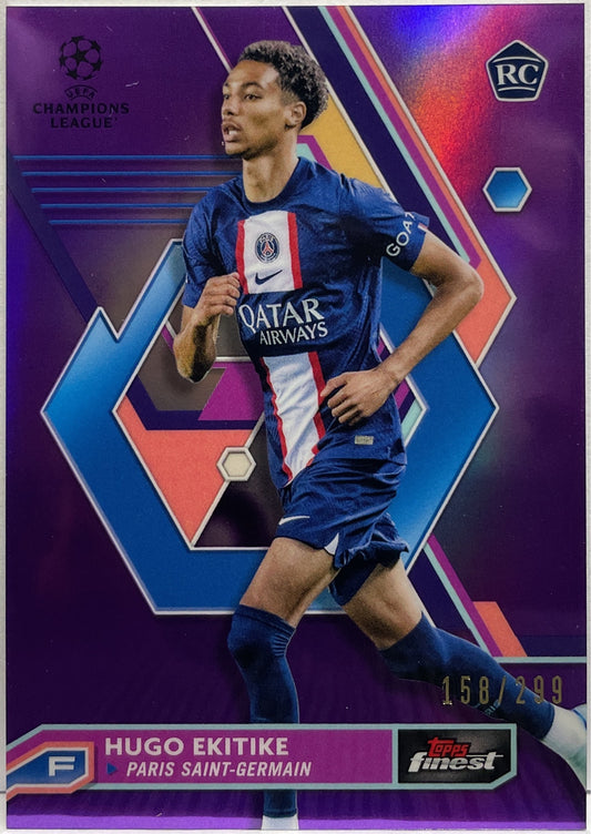 Hugo Ekitike 158/299 Rookie Purple Topps Finest UCC 2022/23