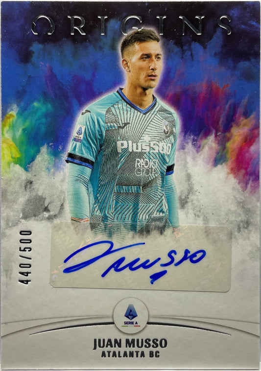 Juan Musso 440/500 Autograph Origins Chronicles 2021/22