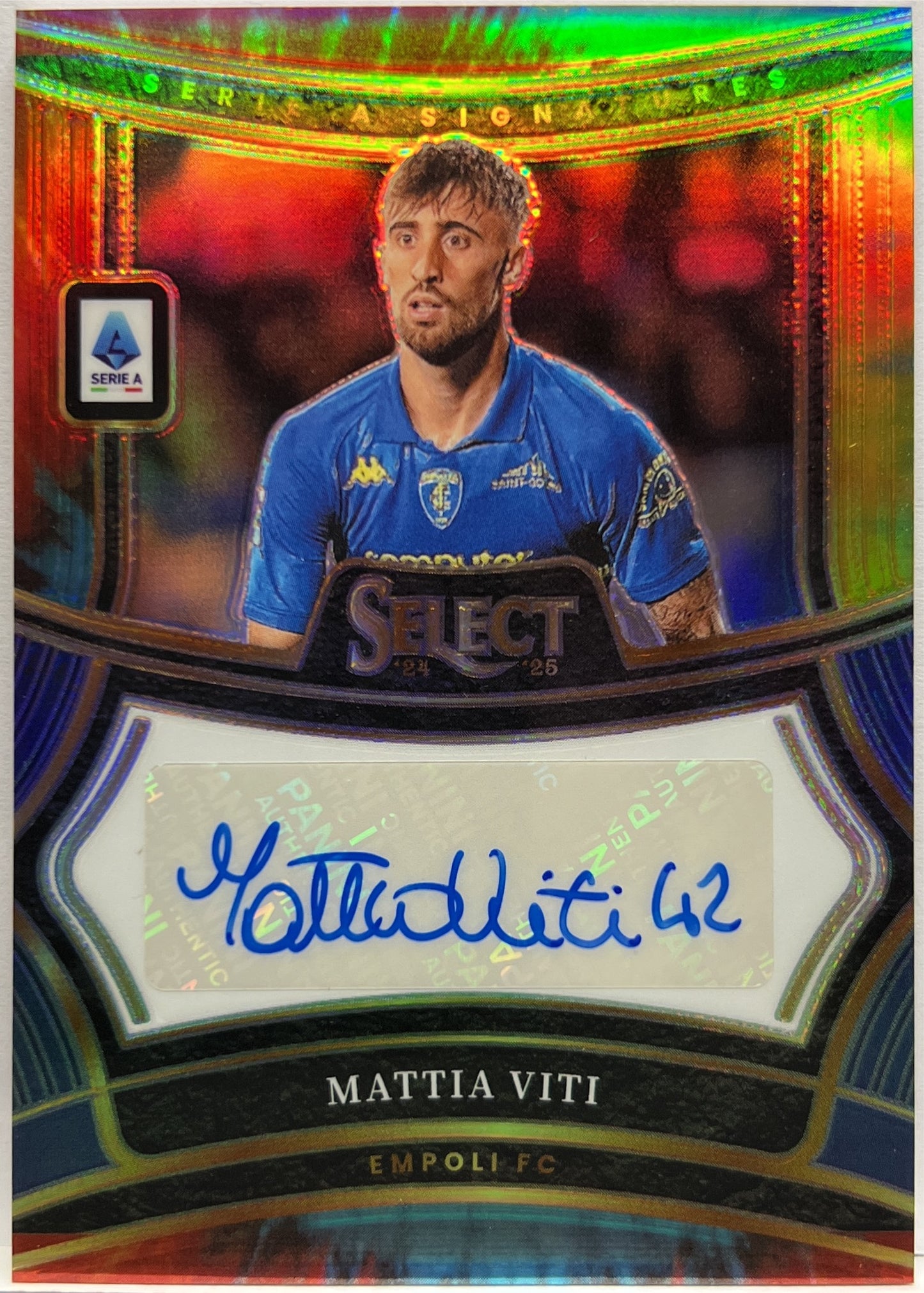 Mattia Viti 23/25 Autograph Signatures Tie Die Select Serie A 2024/25