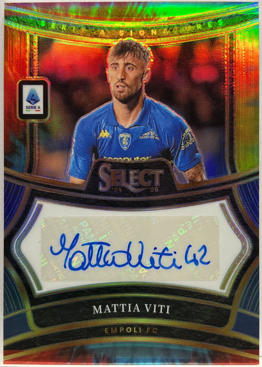 Mattia Viti 23/25 Autograph Signatures Tie Die Select Serie A 2024/25