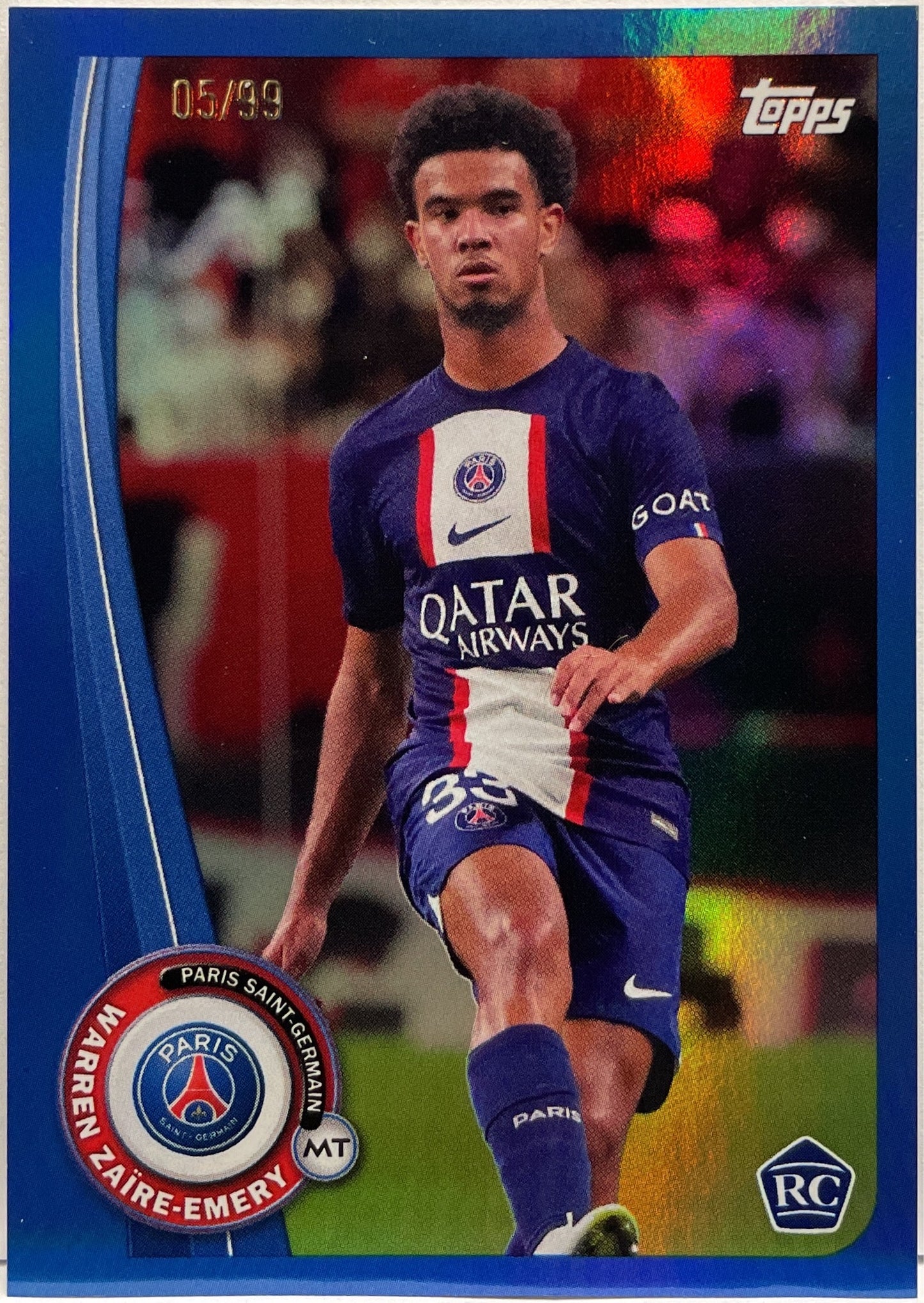 Warren Zaire Emery 5/99 Rookie Topps PSG Team Set 2022/23