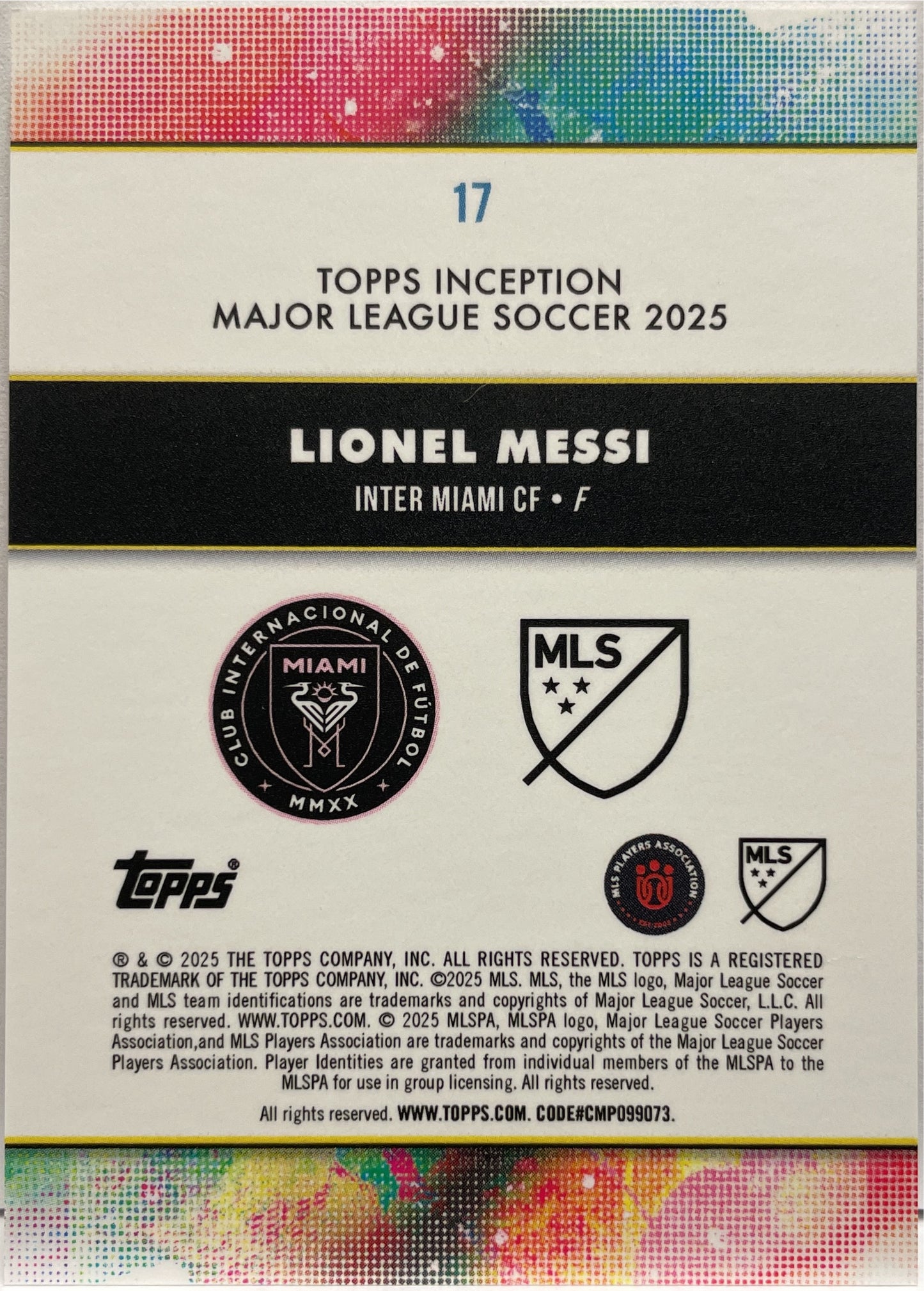 Lionel Messi Topps Inception MLS 2025