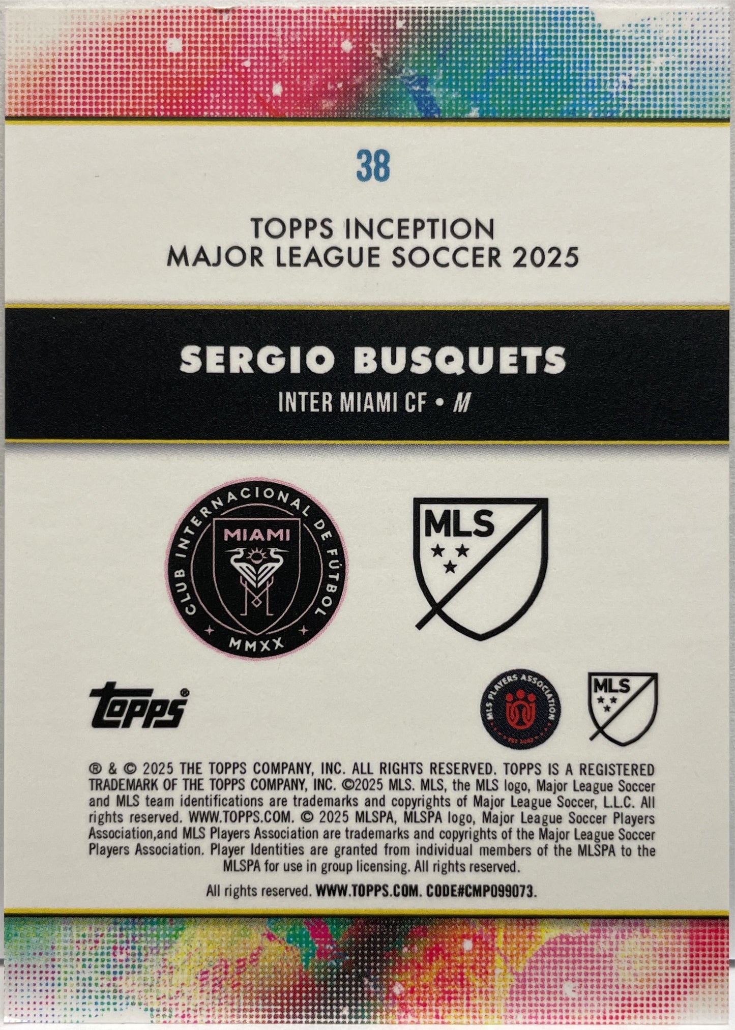 Sergio Busquets Topps Inception MLS 2025