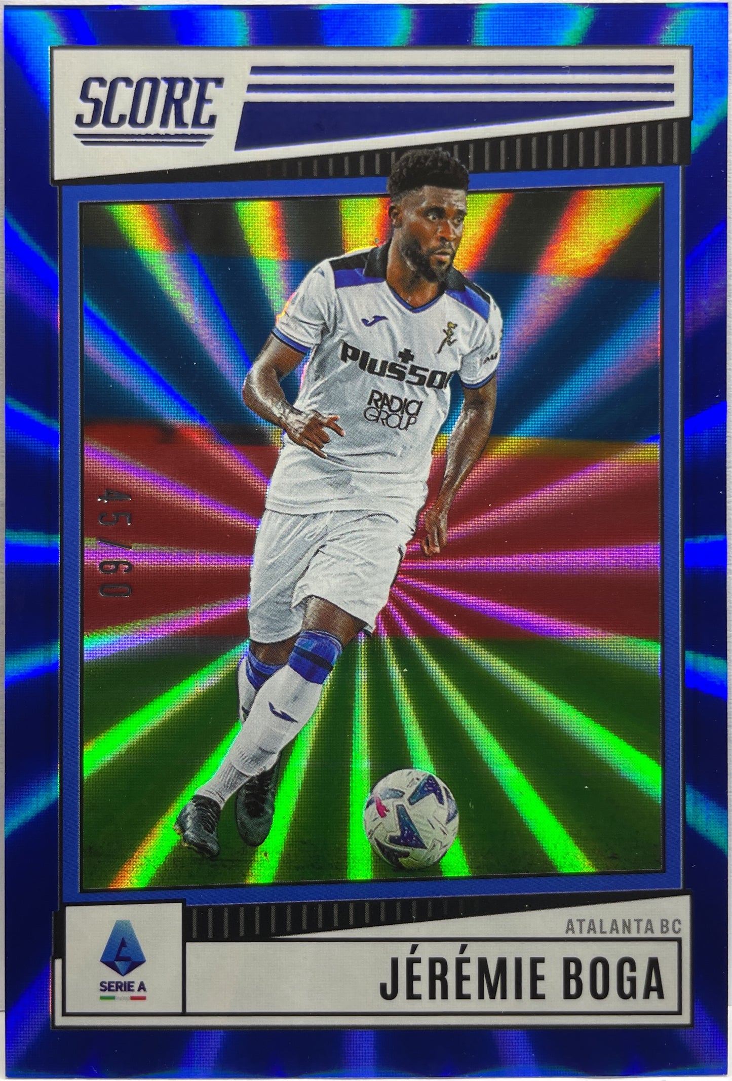 Jeremie Boga 45/60 Blue Laser Score Serie A 2022/23