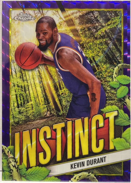 Kevin Durant Purple Geometric Topps Chrome Basketball NBA 2024/25