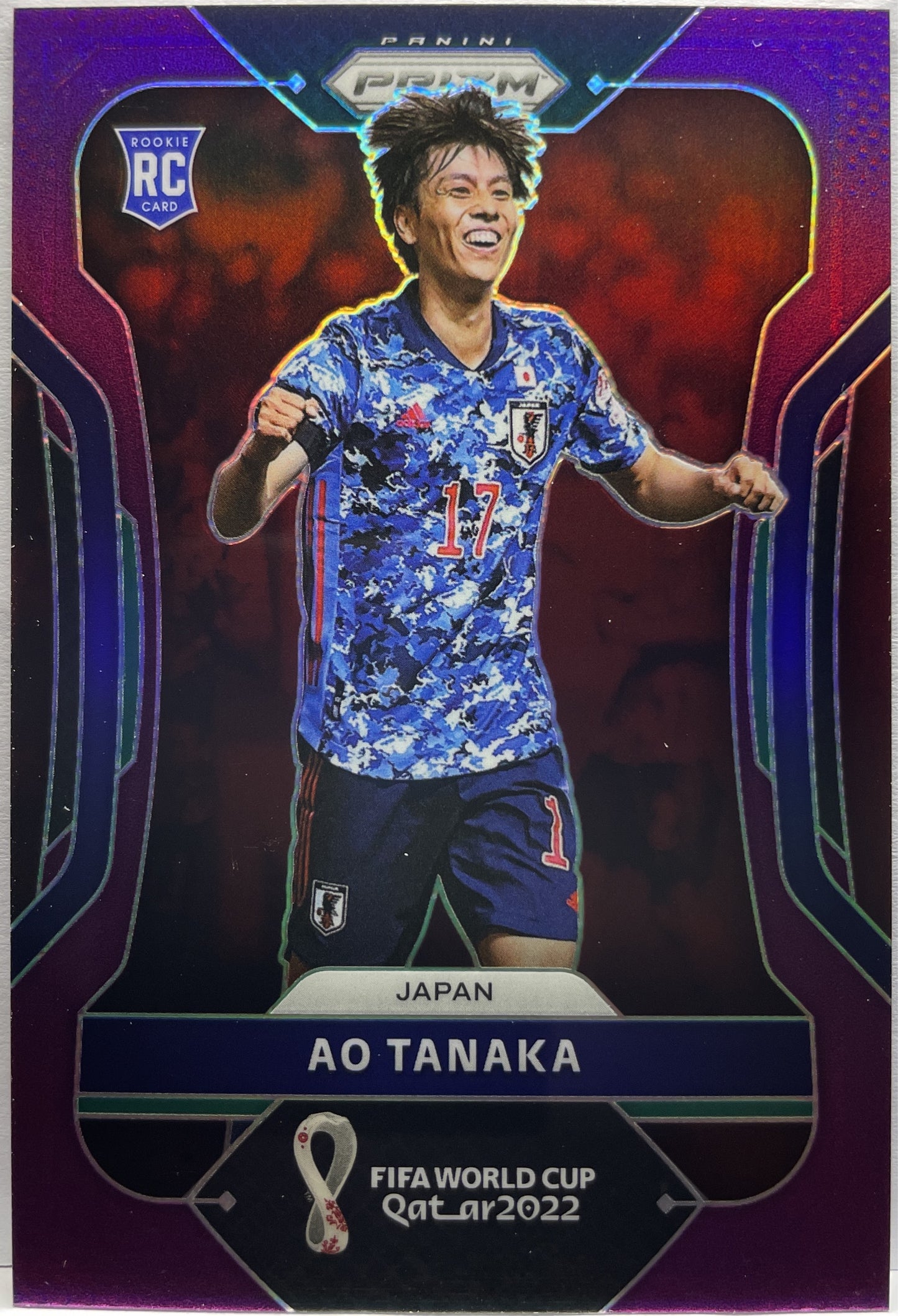 Ao Tanaka 71/199 Rookie Purple Prizm Qatar 2022