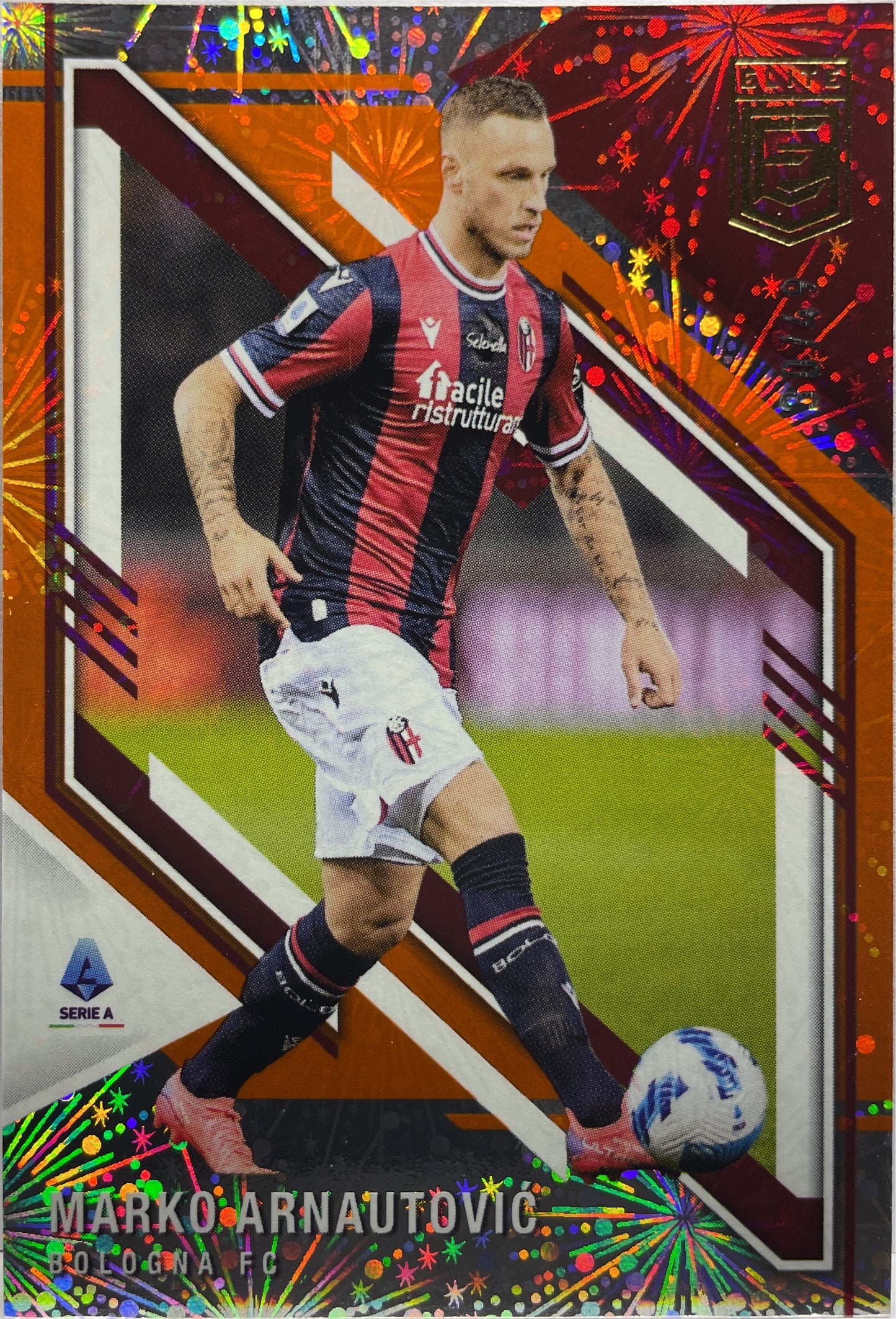 Marko Arnautovic 30/49 Fireworks Orange Donruss Elite Serie A 2021/22