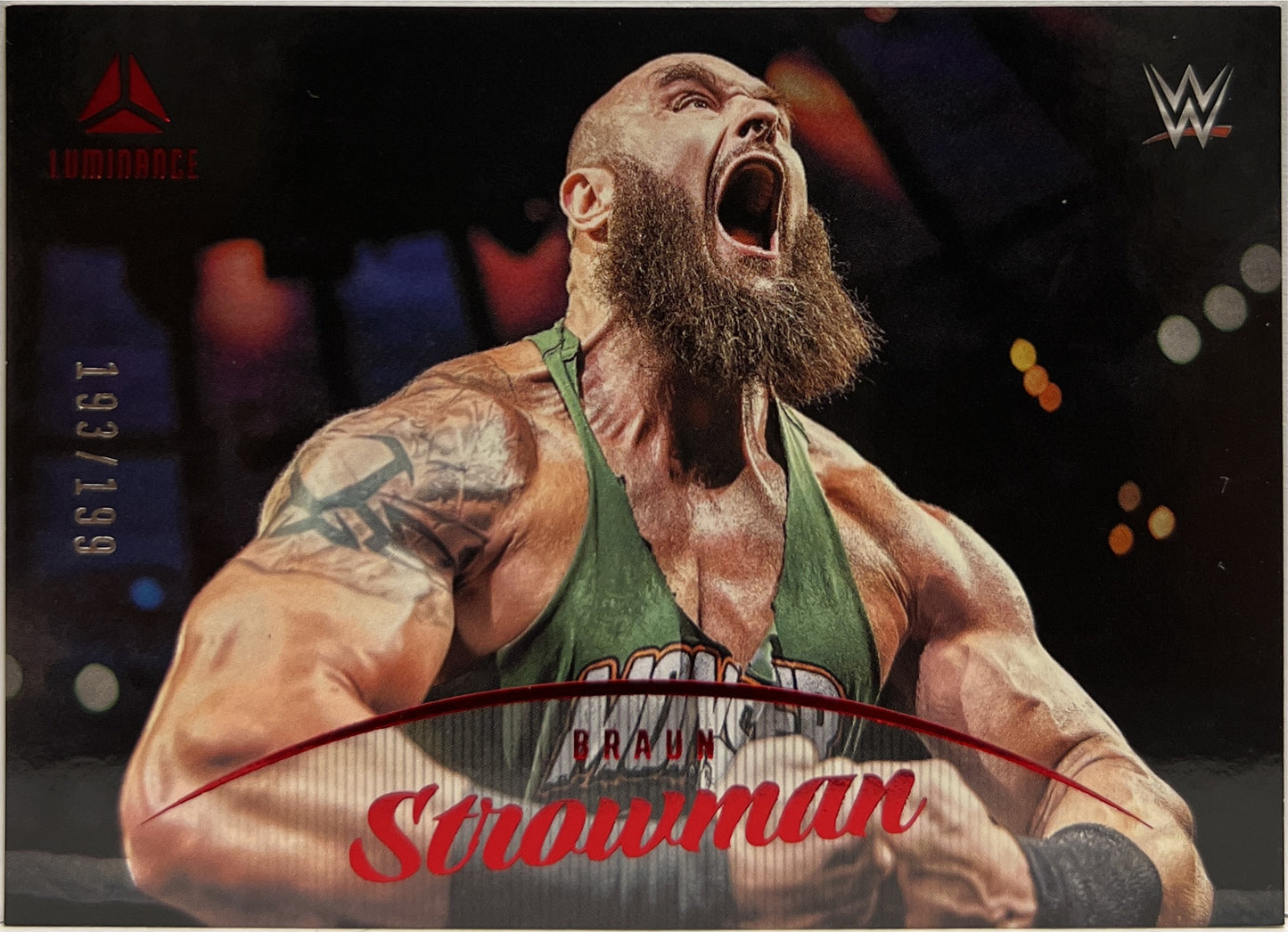 Brawn Stroman 193/199 Luminance Red Chronicles WWE 2023